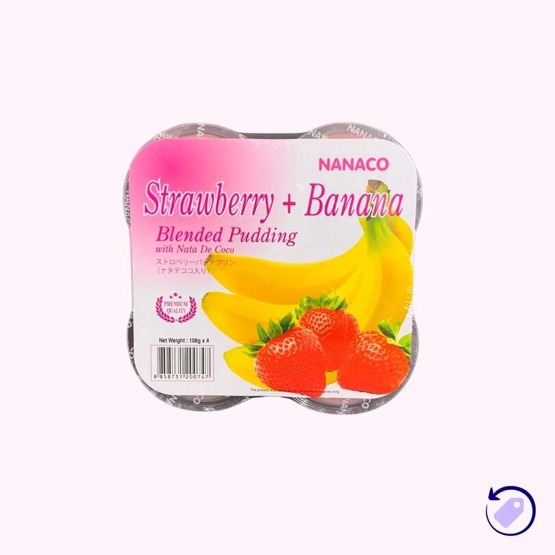 nanaco puding eper banán ízű