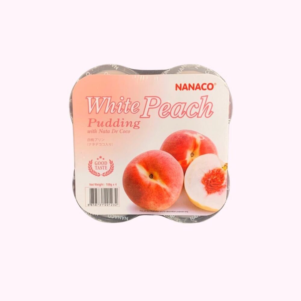 Nanaco puding – fehér barack ízű