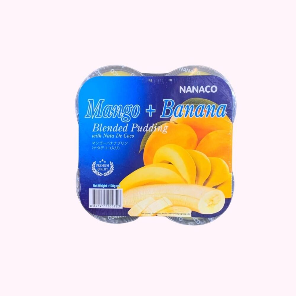 Nanaco puding – mangó és banán ízű