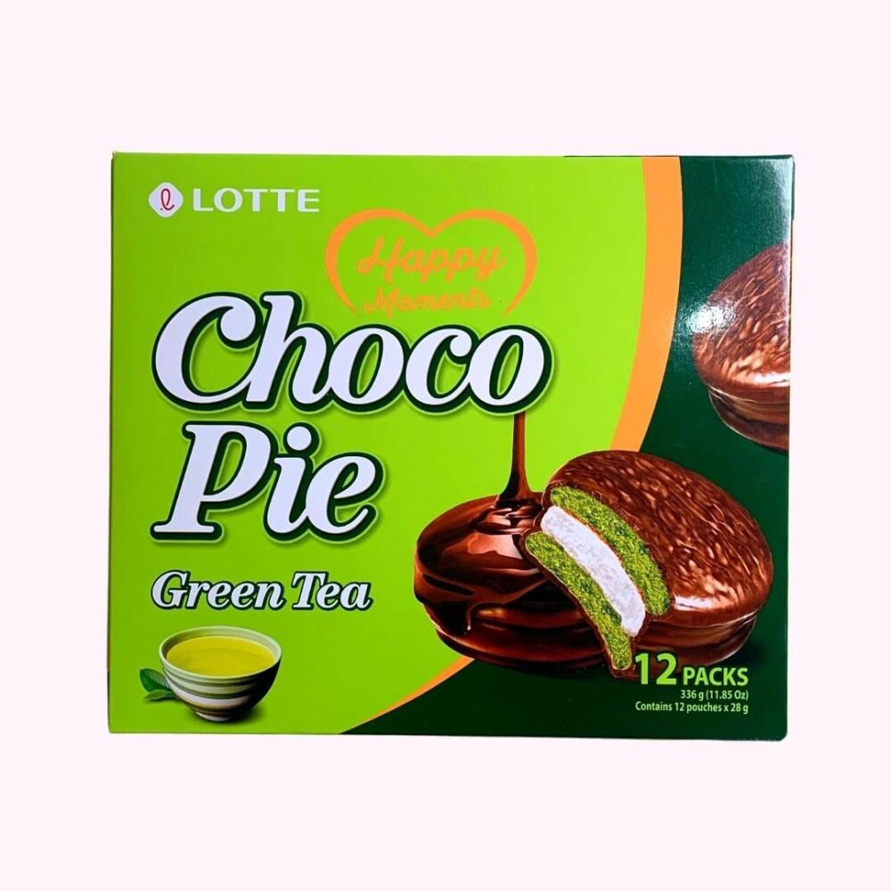 Lotte Choco Pie zöld tea ízű (12 db)