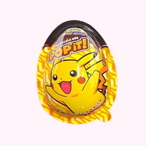Pokémon Pop It! csokoládédrazséval töltött tojás játékkal
