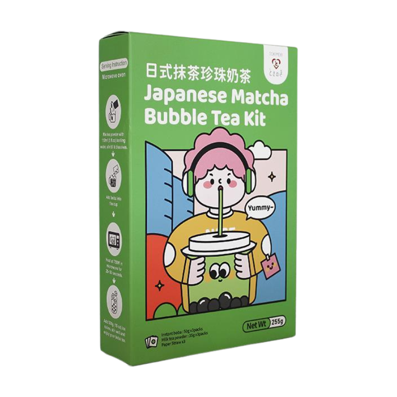 Tokimeki Bubble Tea csomag matcha ízű (3 adag)