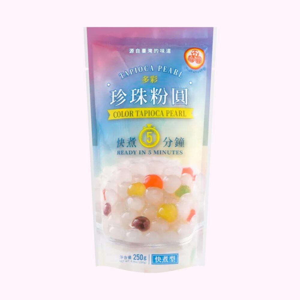 WuFuYuan rainbow sokszínű bubble tea tápiókagyöngy