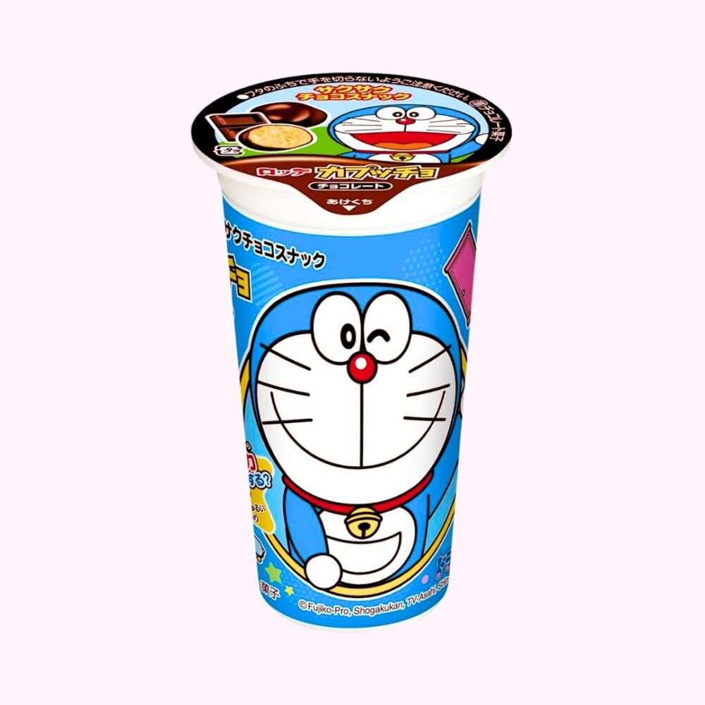 Lotte Doraemon tejcsokoládéba mártott popcorn