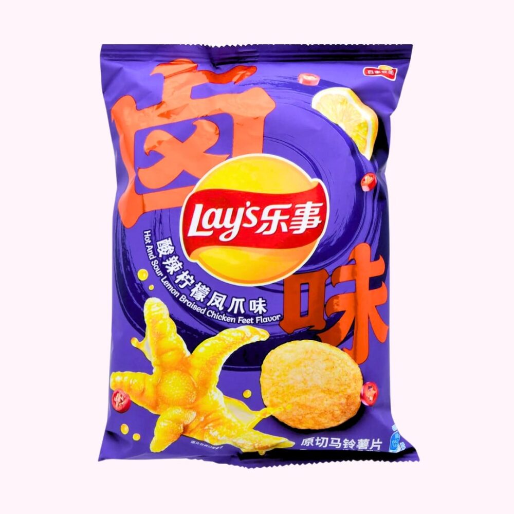 Kínai Lay's Chips hot and sour lemon chicken feet