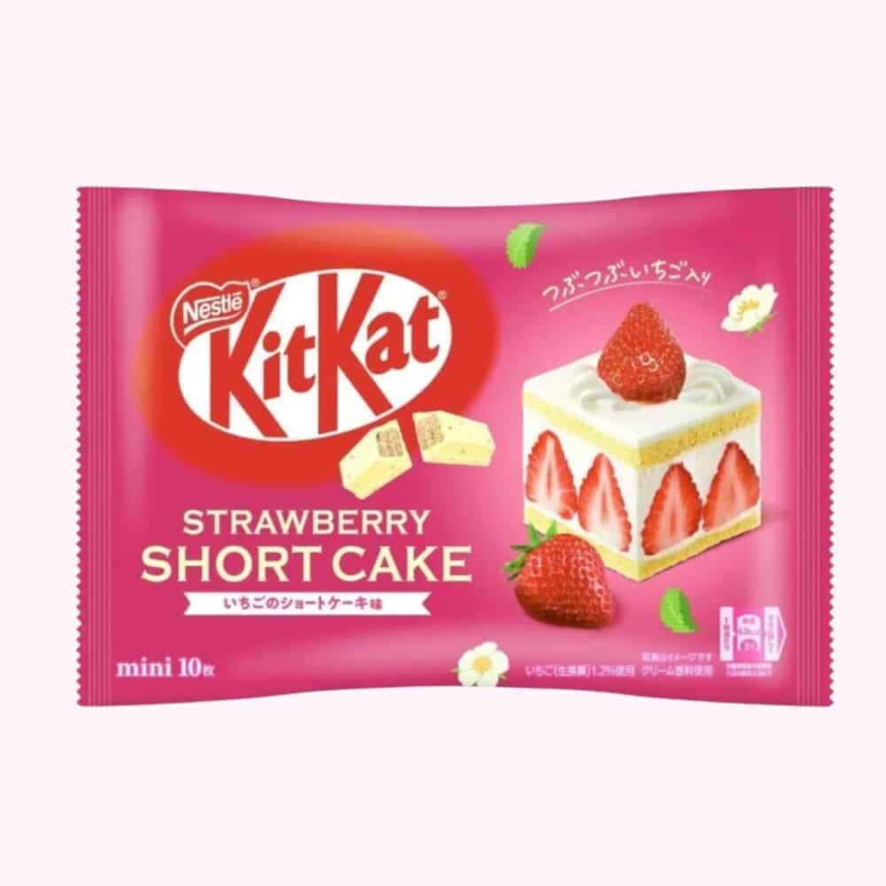 Japán KitKat epres short cake ízű