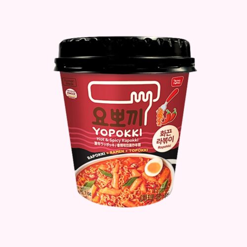 Yopokki koreai csípős tteokbokki ramen tésztával