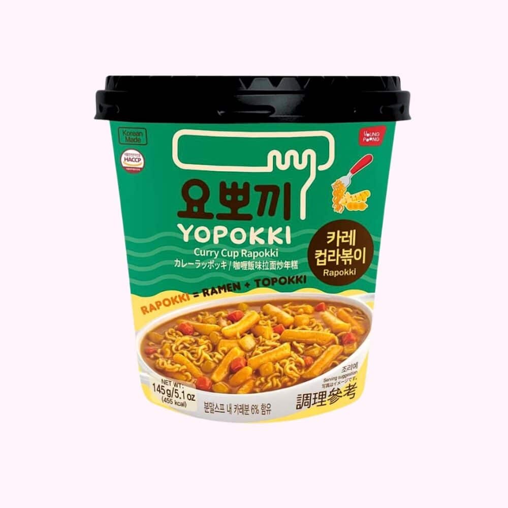 Yopokki curry tteokbokki ramen tésztával