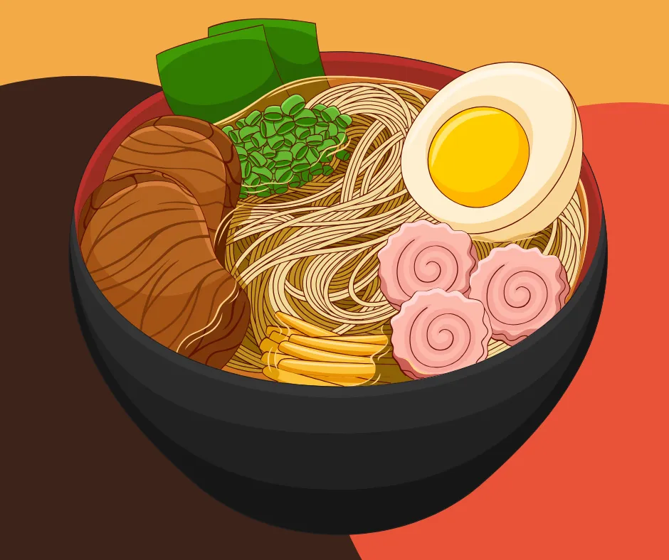 Blog 1 Samyang Buldak koreai ramen tálalva, piros csípős szósszal